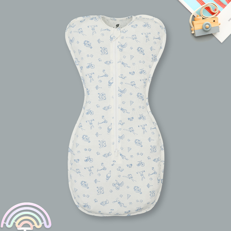 Chũn sợi tre Lullaby NH727C 3 tháng màu trắng - xanh 2