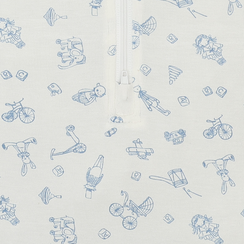 Chũn sợi tre Lullaby NH727C 3 tháng màu trắng - xanh 6