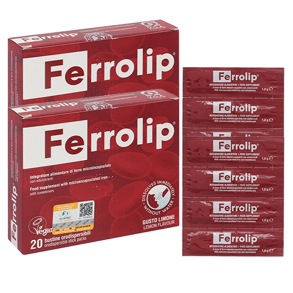 Combo 2 hộp Ferrolip bổ sung sắt, hỗ trợ tạo hồng cầu