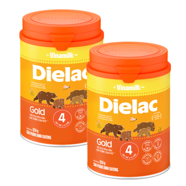 Sữa Bột Dielac Gold 4 Ht 1400g dinh dưỡng cho bé, tặng bộ quay rau - AVAKids.com