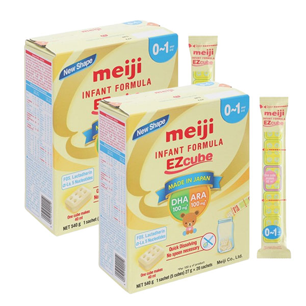 Combo 2 sữa bột dạng thanh Meiji Infant Formula Ezcube