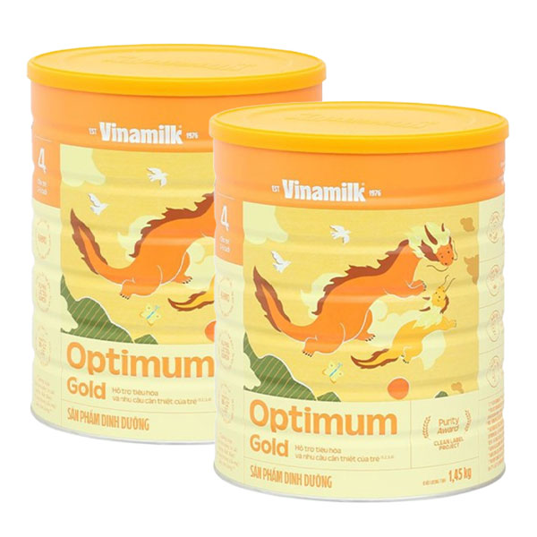 Combo 2 sữa bột Optimum Gold số 4 - 1.45 kg