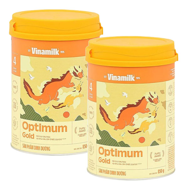 Combo 2 sữa bột Optimum Gold số 4 - 850g