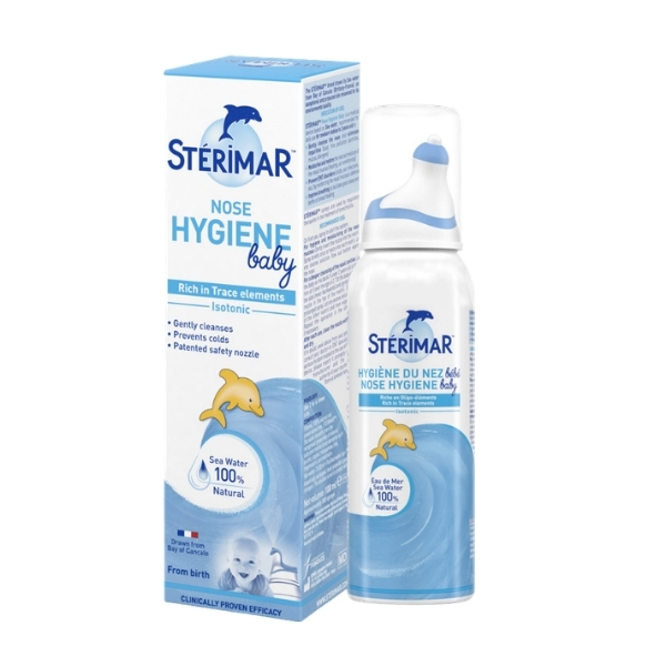 Dung dịch xịt mũi baby STERIMAR Nose Hygiene làm sạch mũi cho trẻ