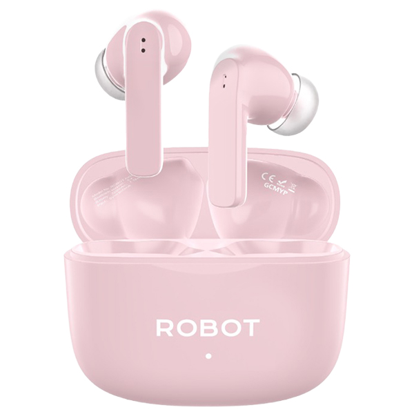 Earphone Bluetooth Robot TWS T70E Pink