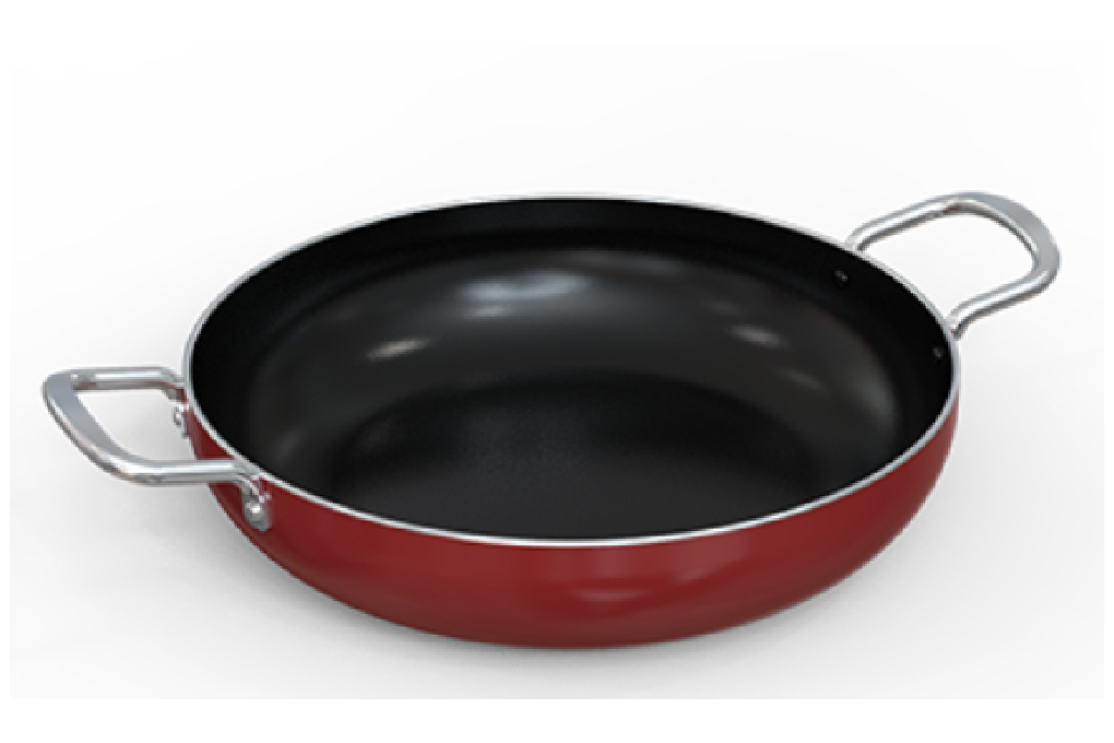 Fry Pan Aluminium Anti Lengket Sunhouse 18 cm CT18R2