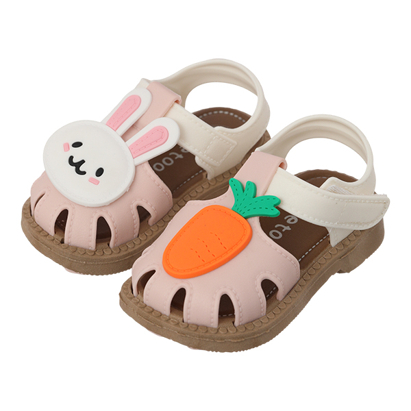 Giày sandal cho bé HappyTime SD012 màu trắng - hồng - AVAKids.com