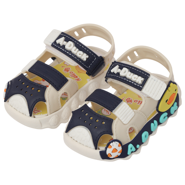 Giày sandal cho bé HappyTime SD014 màu trắng - xanh - AVAKids.com