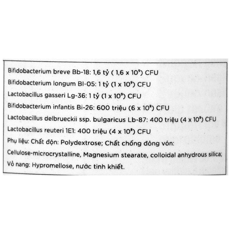 Life-Space Immune Support Probiotic tăng cường sức đề kháng Lọ 60 viên - 8