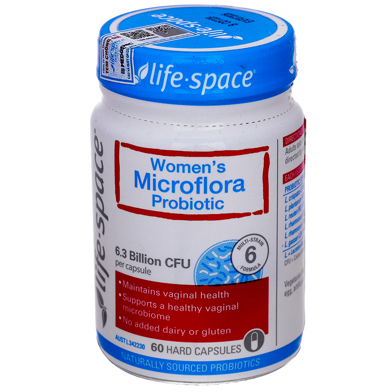 Life-Space Women's Microflora Probiotic men vi sinh hỗ trợ cân bằng hệ vi sinh phụ nữ và sức khỏe vùng kín