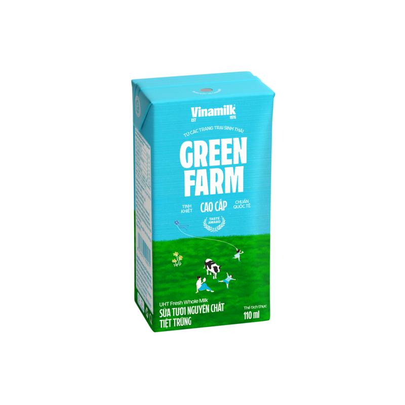 Thùng 48 hộp sữa tươi tiệt trùng Vinamilk Green Farm không đường 110 ml (từ 1 tuổi) 21