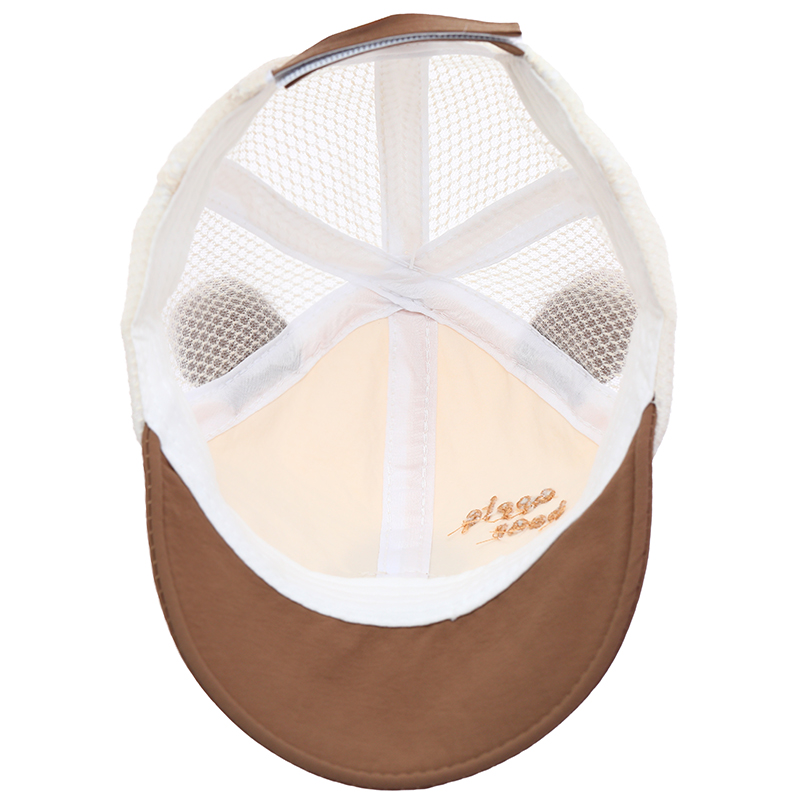 Nón lưỡi trai cho bé TOP KIDS Apple Bear màu nâu be 7