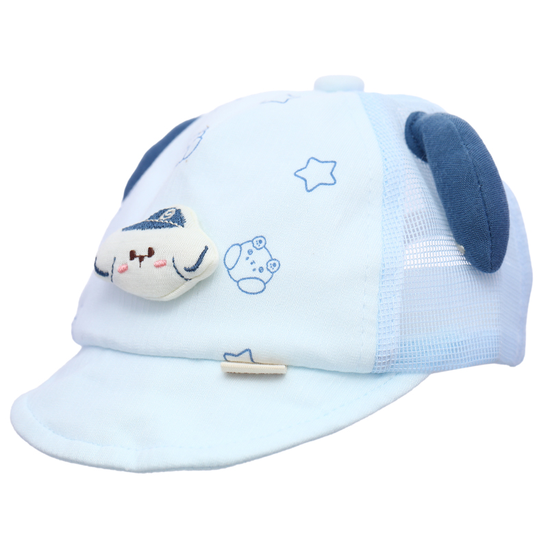 Nón lưỡi trai cho bé TOP KIDS cún ngôi sao màu xanh dương 3