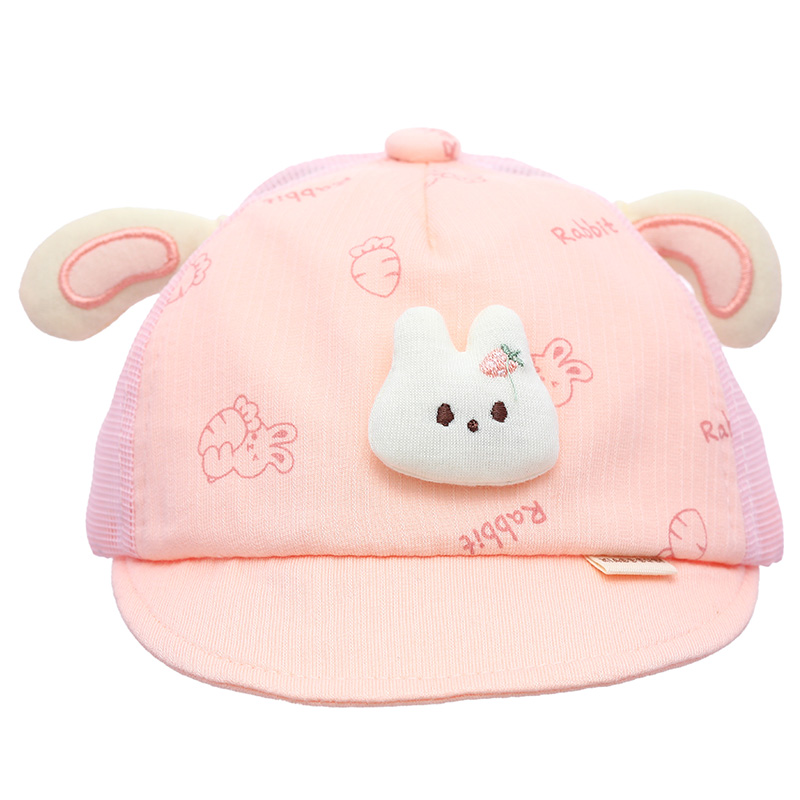 Nón lưỡi trai cho bé TOP KIDS thỏ cà rốt màu hồng 2