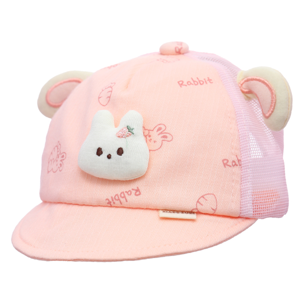 Nón lưỡi trai cho bé TOP KIDS thỏ cà rốt màu hồng - AVAKids.com