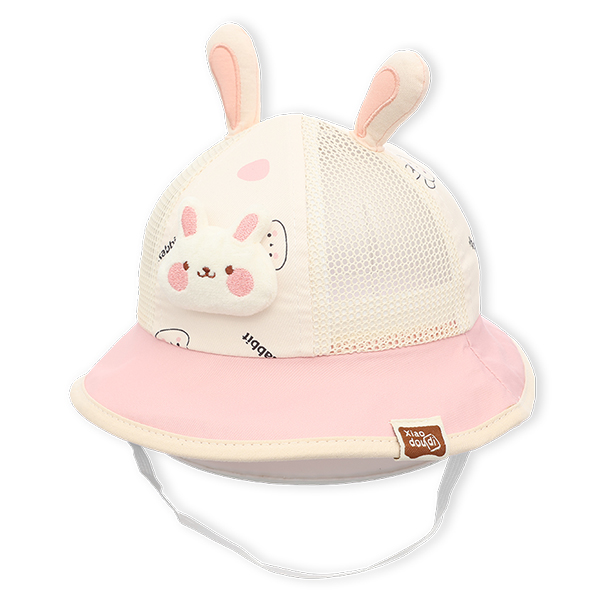 Nón vành cho bé TOP KIDS thỏ Rabbit tai dài màu hồng - AVAKids.com