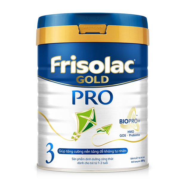 Sữa bột Frisolac Gold Pro số 3 hộp 800g cho bé 1-3 tuổi - AVAKids.com
