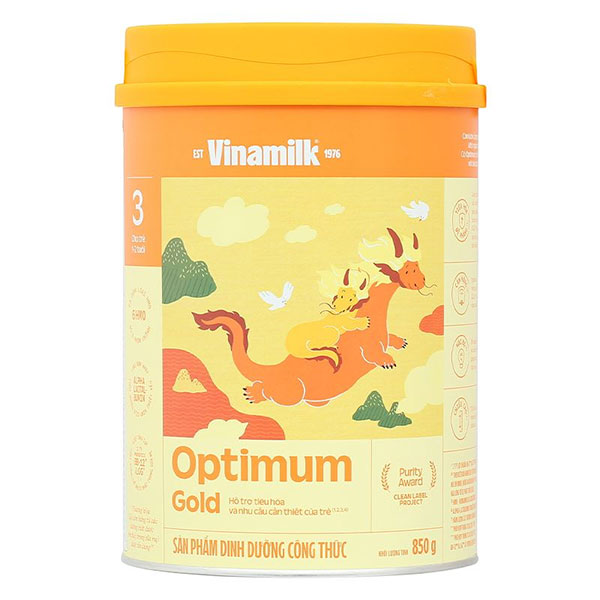 Sữa Vinamilk Optimum Gold 3 850g (1-2 tuổi) GIÁ TỐT - AVAKids.com