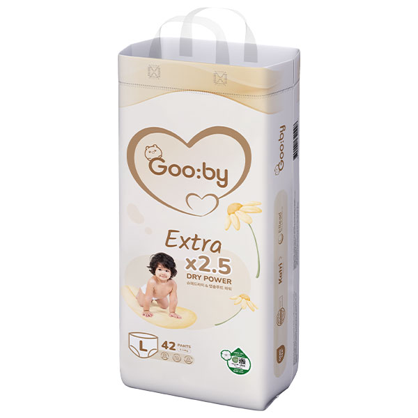Tã quần Gooby Extra Size L42 thấm hút tốt, êm mềm, đồng giá 295K - AVAKids.com