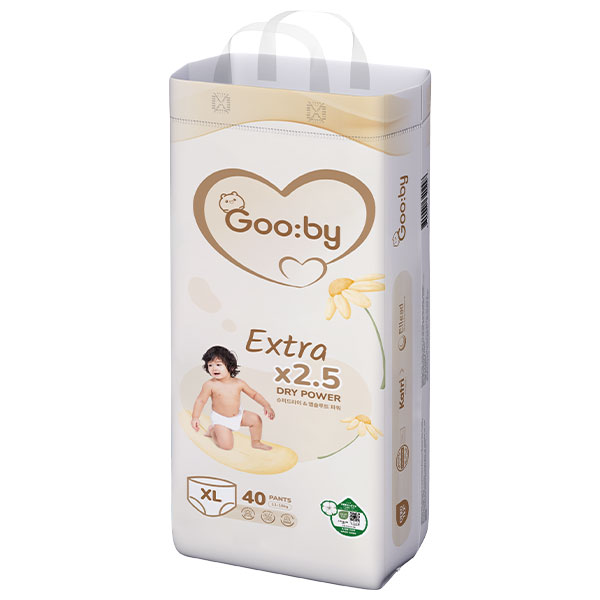 Tã quần Gooby Extra Size XL40 thấm hút tốt, êm mềm, đồng giá 295K - AVAKids.com