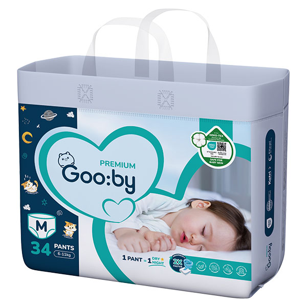 Tã quần Gooby Premium Size M34 thấm hút tốt, êm mềm, đồng giá 265K - AVAKids.com