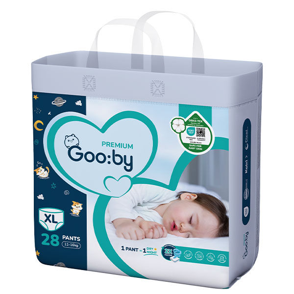 Tã quần Gooby Premium Size XL28 thấm hút tốt, êm mềm, đồng giá 265K - AVAKids.com