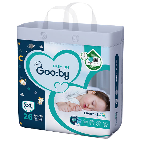 Tã quần Gooby Premium Size XXL26 thấm hút tốt, êm mềm, đồng giá 265K - AVAKids.com