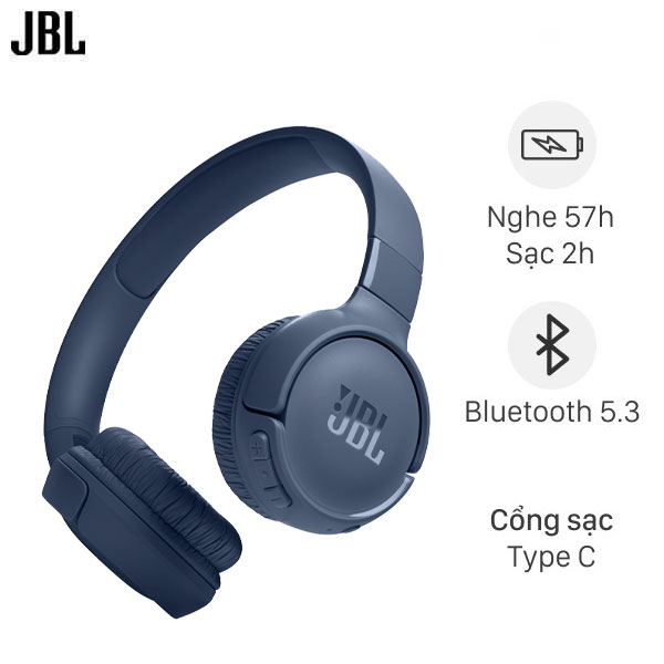 Tai nghe Bluetooth Chụp Tai JBL Tune 520BT