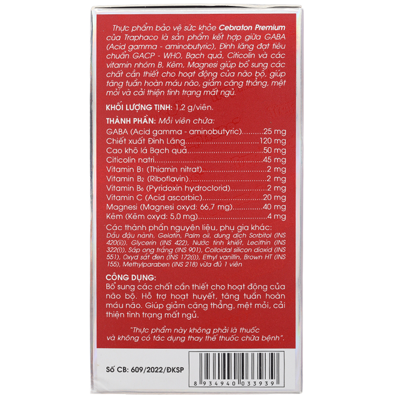 Thực phẩm bảo vệ sức khỏe CEBRATON PREMIUM - 9