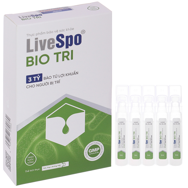 LiveSpo BIO TRI bổ sung bào tử lợi khuẩn cho người bị trĩ