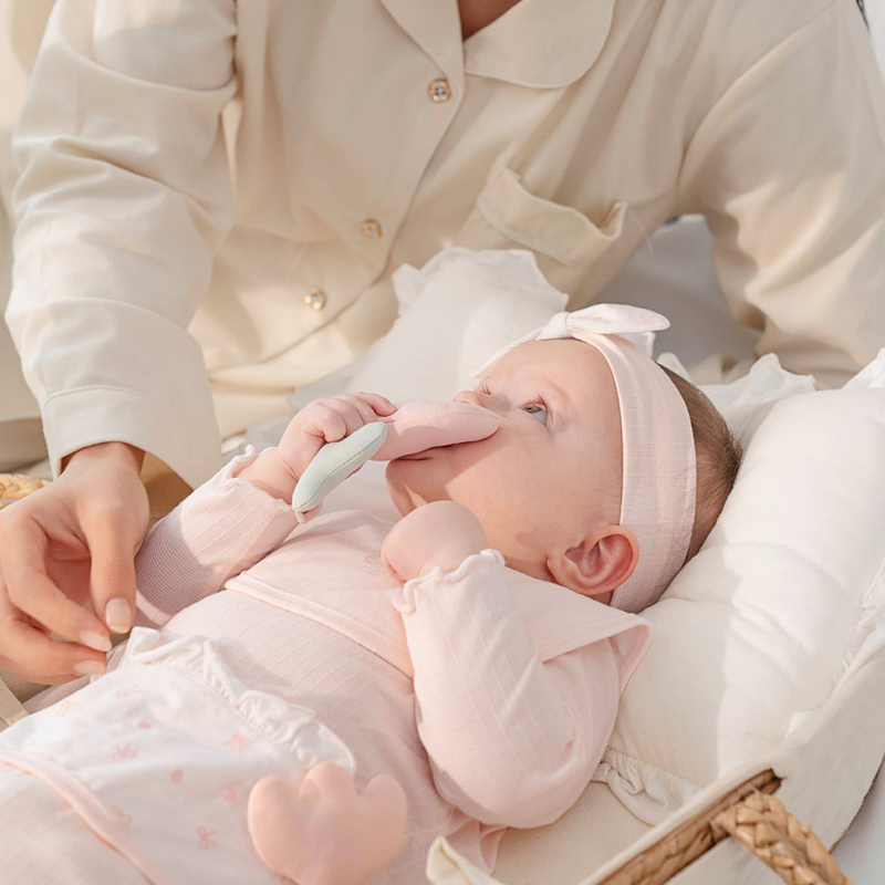 Bộ tay dài La Pomme petit đoàn tàu màu ghi 9