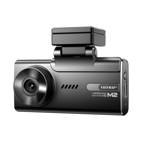 Bộ Camera Hành Trình Xe Hơi Ghi Hình Trước Sau 2K Màn Hình Cảm Ứng 4 inch Cảnh Báo Giọng Nói 4G GPS Vietmap SpeedMap M2
