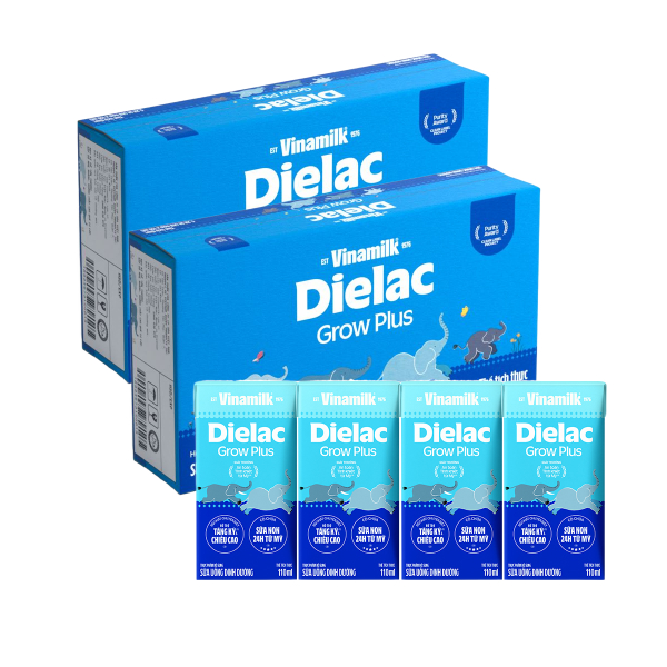 Combo 2 thùng 48 hộp sữa non pha sẵn Dielac Grow Plus