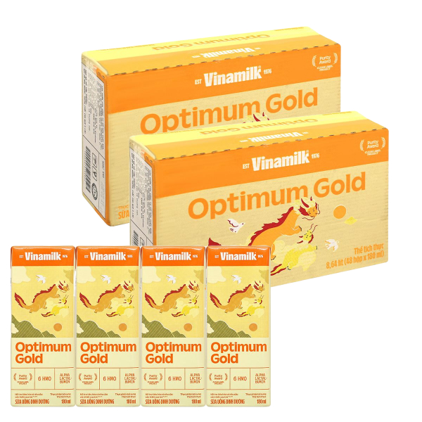 Combo 2 thùng 48 hộp sữa pha sẵn Optimum Gold