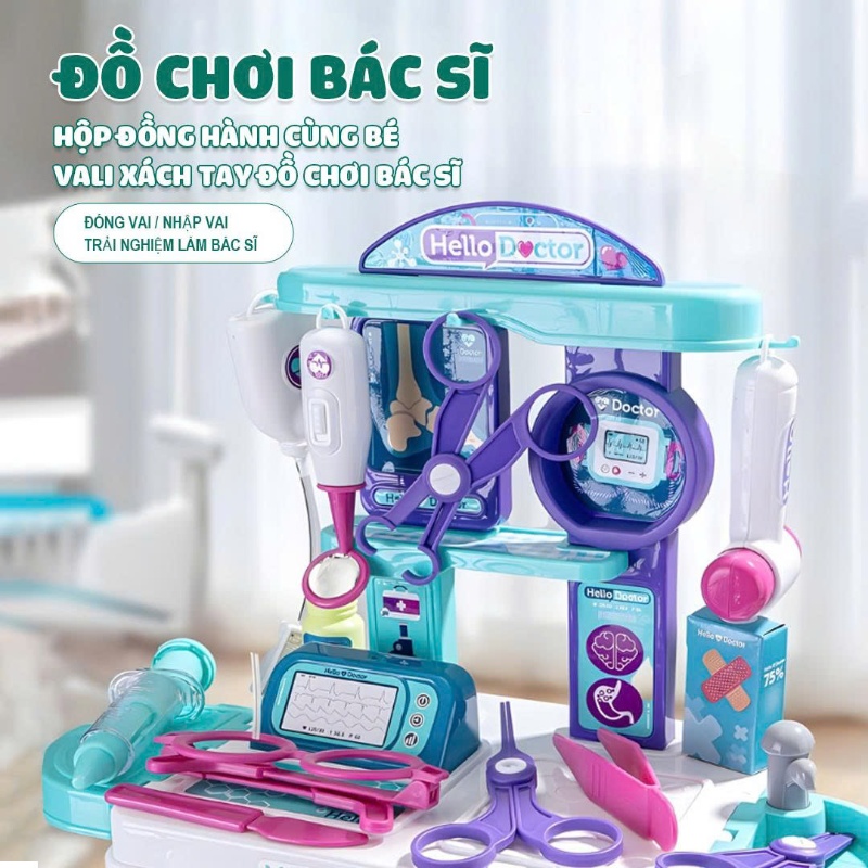 Đồ chơi vali bác sĩ 3 trong 1 R Star 008-305A 5