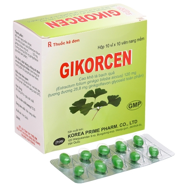 Gikorcen 120mg điều trị rối loạn tuần hoàn ngoại biên