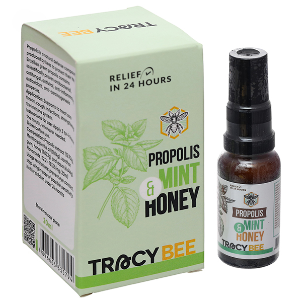 Xịt họng Keo ong Propolls Mint &Honey Tracybee giảm đau họng