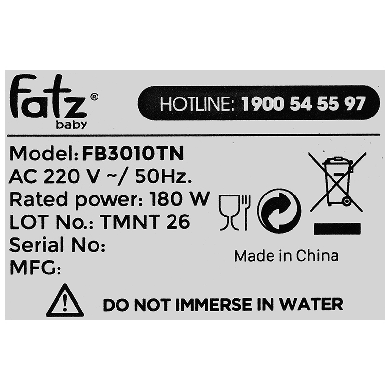 Máy tiệt trùng và hâm sữa điện tử Fatzbaby Mono 7 FB3010TN 8