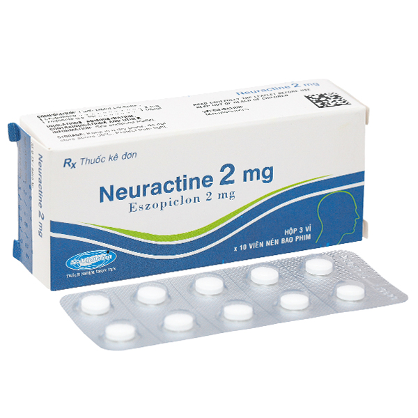 Neuractine 2mg điều trị mất ngủ