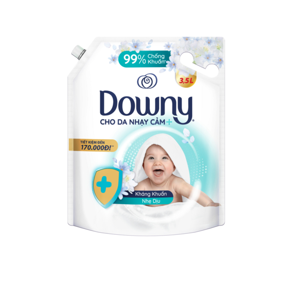 Nước xả vải Downy em bé mềm mại tinh khieest túi 3.5 lít - AVAKids.com