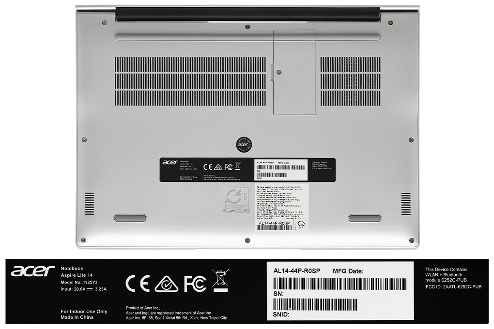 Laptop Acer Aspire Lite 14 AL14-44P-R0SP - NX.DMCSV.003 (R7 7730U, 8GB, 512GB, Full HD+, Win11) - 9