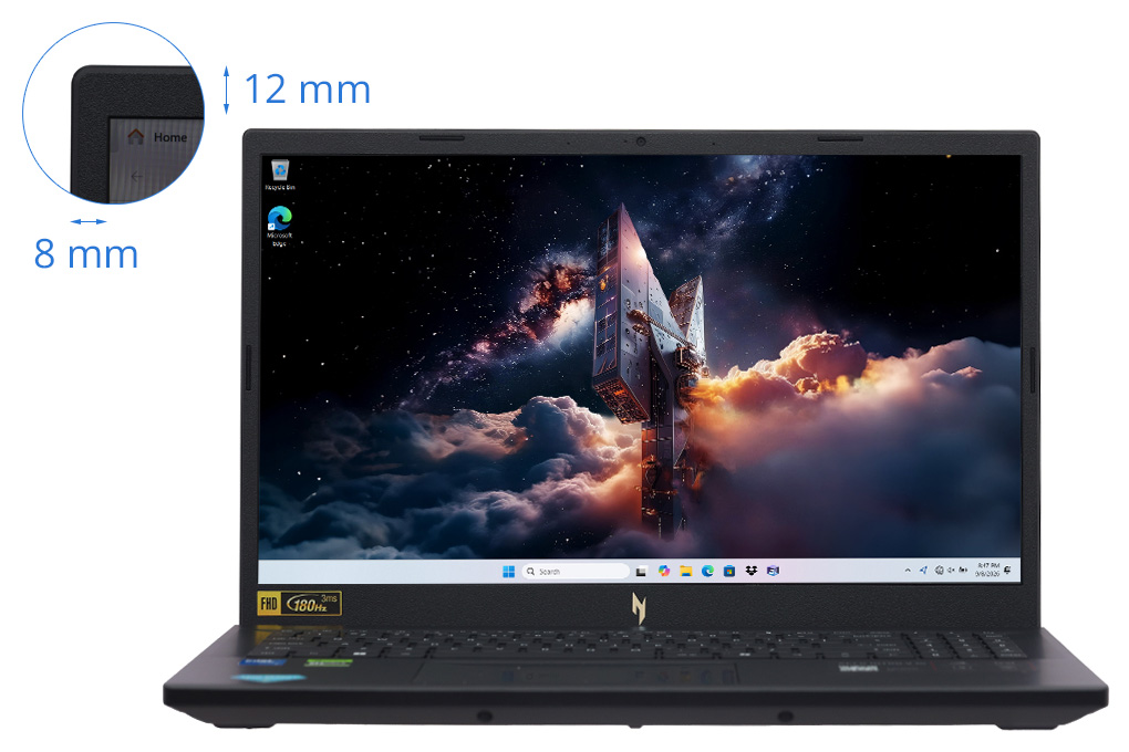 Laptop Acer Gaming Nitro ProPanel ANV15-52-78MD - NH.QZ9SV.007 (Core 7 240H, 16GB, 512GB, RTX 5050 8GB, Full HD 180Hz, Win11) - 3