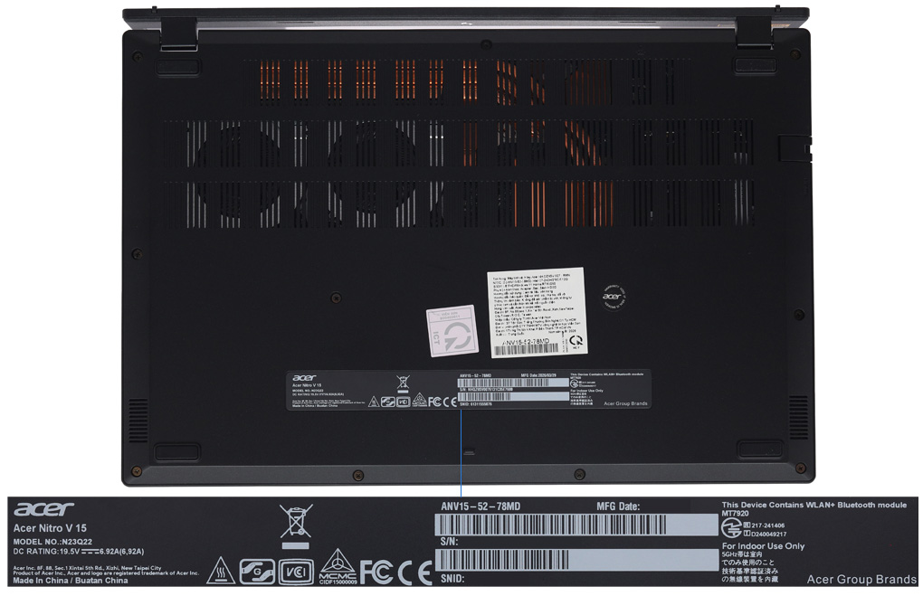 Laptop Acer Gaming Nitro ProPanel ANV15-52-78MD - NH.QZ9SV.007 (Core 7 240H, 16GB, 512GB, RTX 5050 8GB, Full HD 180Hz, Win11) - 9