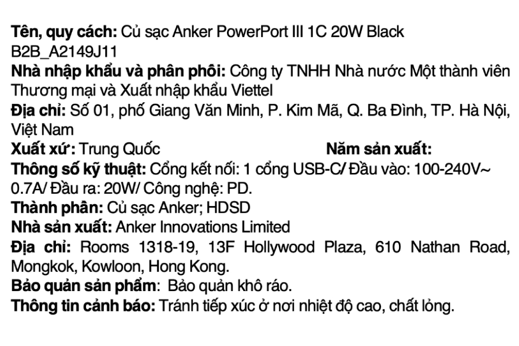 Sạc nhanh Type-C PD 20W Anker PowerPort III Cube A2149 - 12