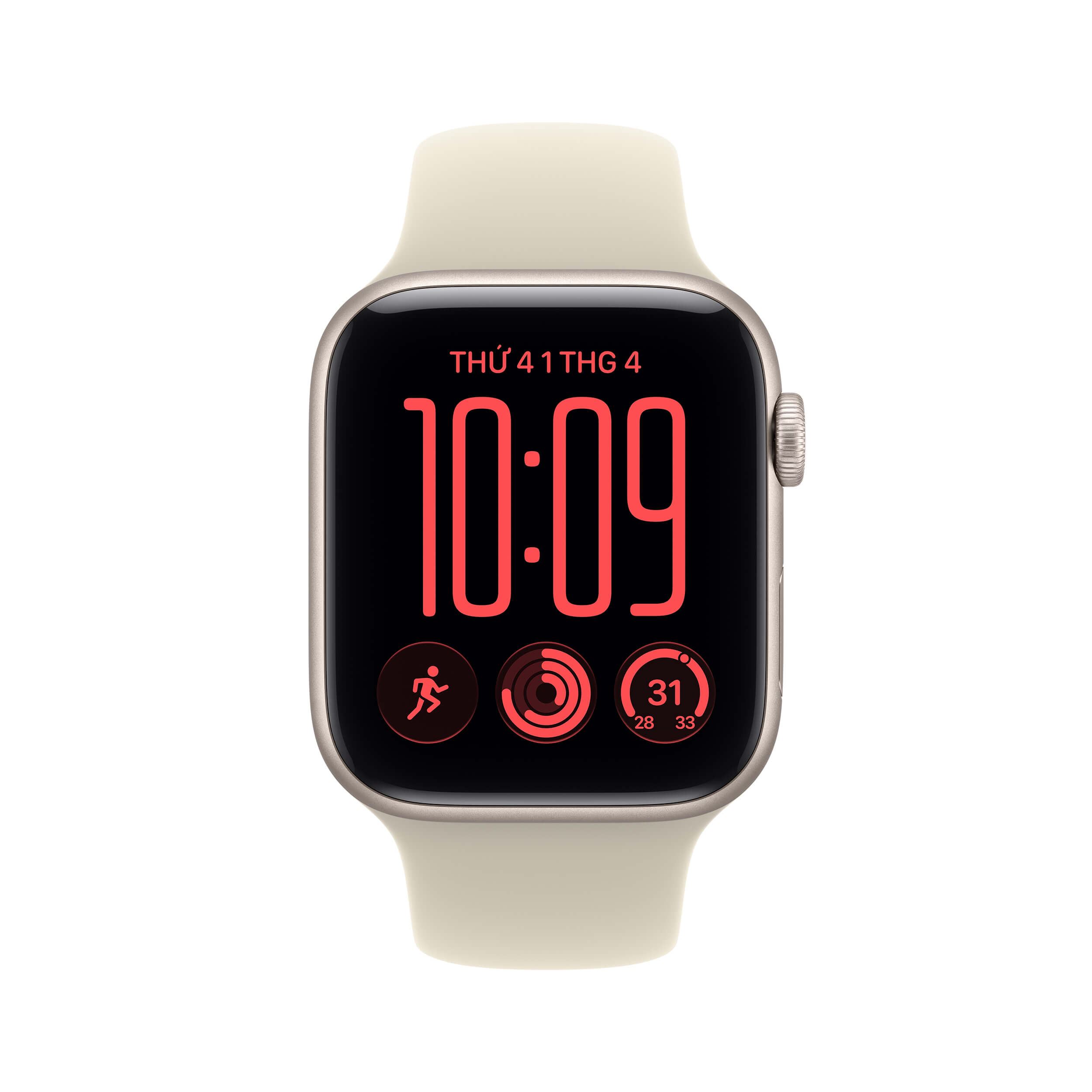 Apple Watch SE 3 GPS 44mm viền nhôm dây thể thao 2026 Vàng đồng - 2