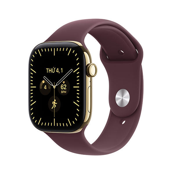 Apple Watch Series 12 GPS + Cellular 42mm viền Titanium dây silicone