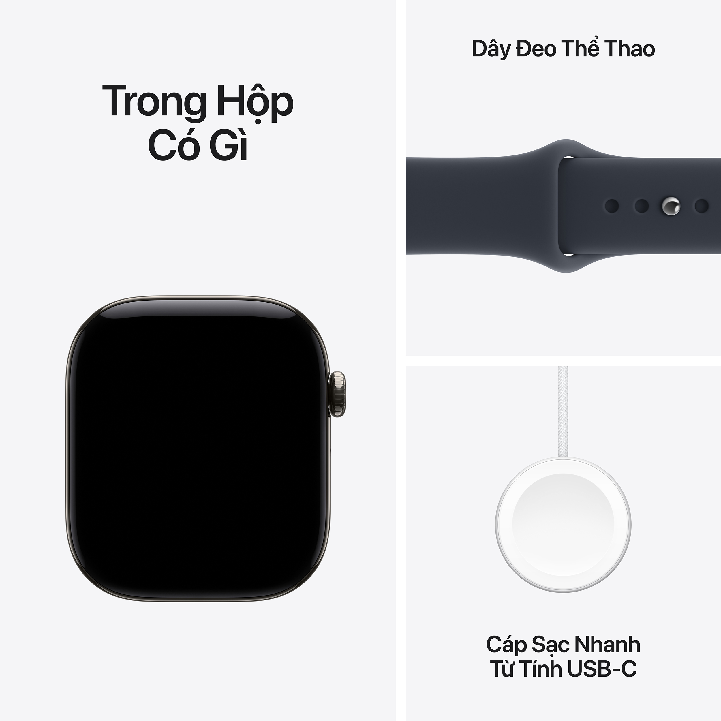 Apple Watch Series 12 GPS + Cellular 42mm viền Titanium dây silicone Xám/Vàng - 8