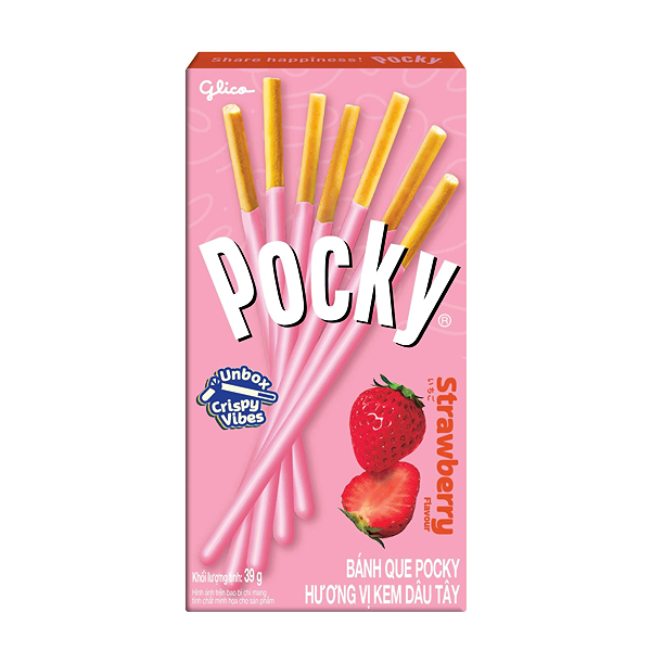 Bánh que Glico Pocky vị dâu