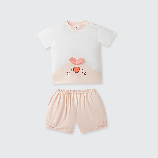 Bộ bé gái La Pomme petit hồng