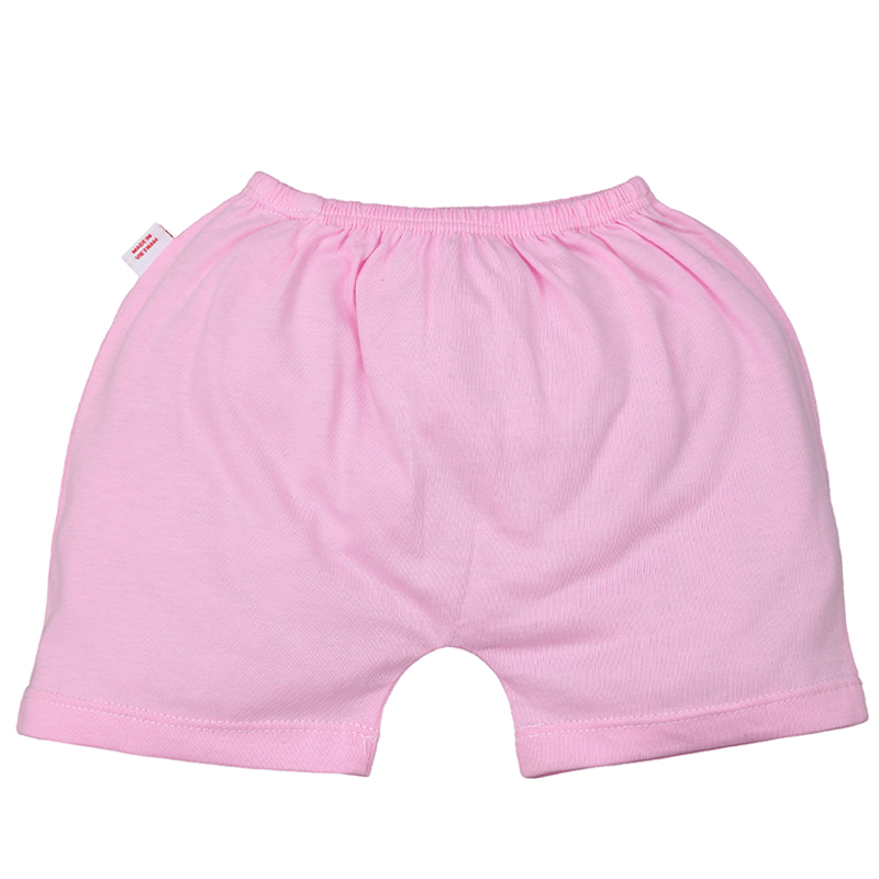 Bộ tay ngắn IQ baby cotton cúc bấm vai in hình màu hồng 7